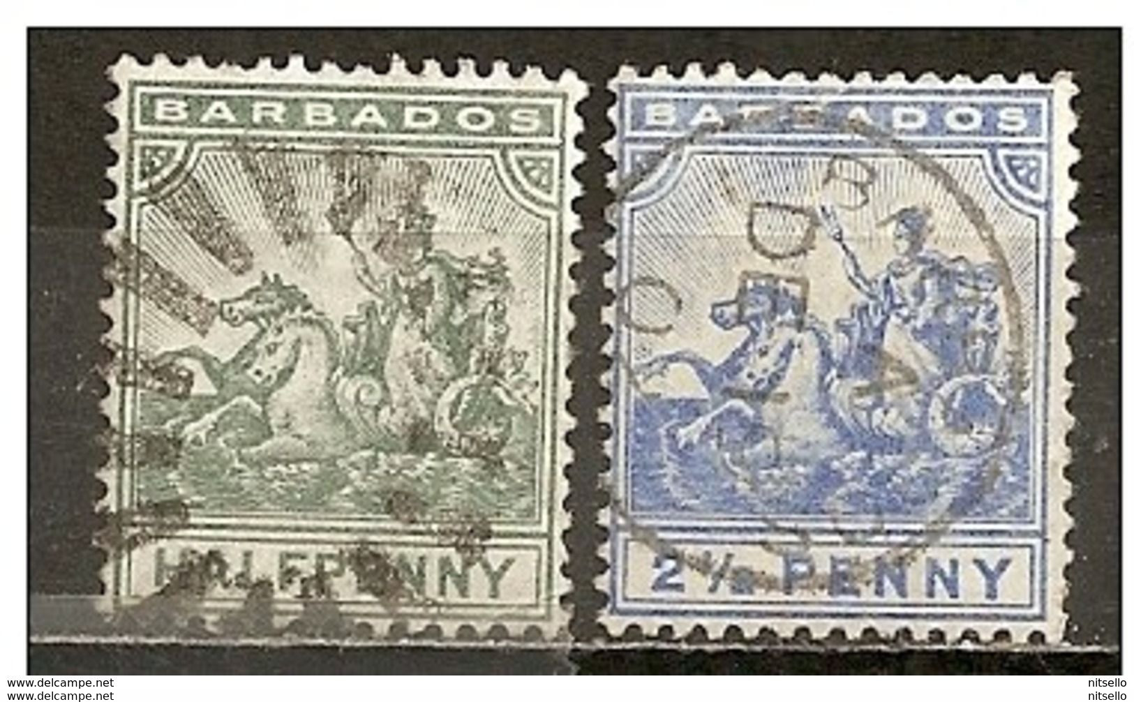 LOTE 2216  ///   (C041) COLONIAS INGLESAS - BARBADOS 1892 ¡¡¡ OFERTA - LIQUIDATION !!! JE LIQUIDE !!! - Barbados (...-1966)