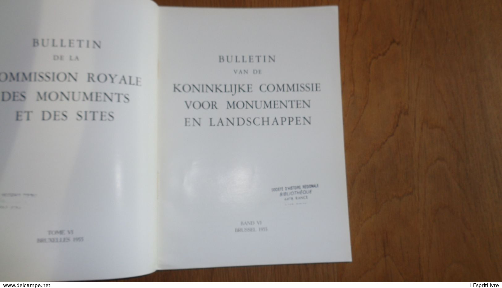 BULLETIN DE LA COMMISSION ROYALE DES MONUMENTS VI 1955 Architecture Kerk Geel Leuven C De Wiart Iconographie St Lambert - Belgique