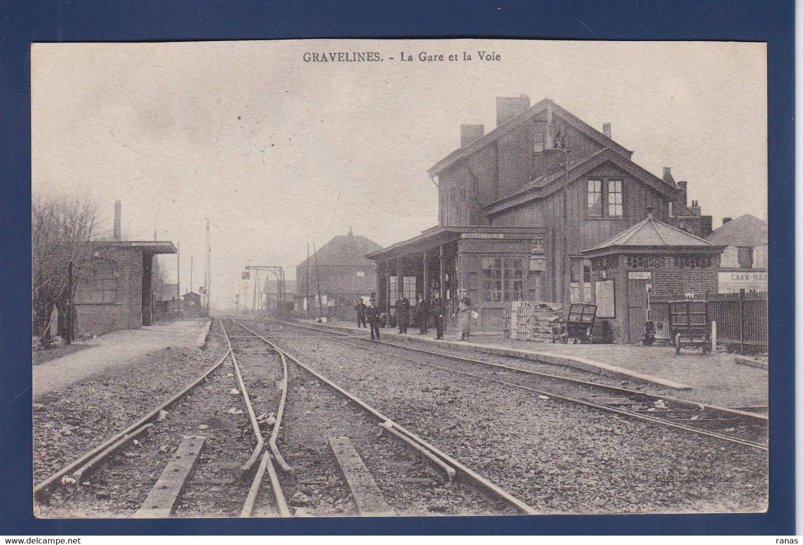 CPA [59] Nord > Gravelines Gare Chemin De Fer Circulé - Gravelines