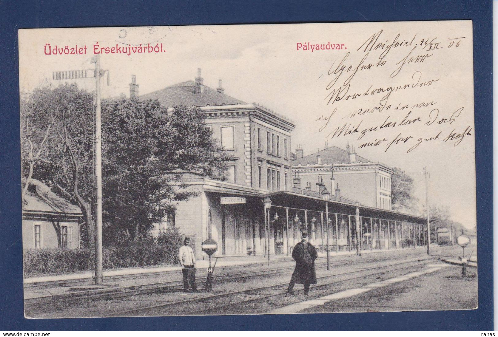 CPA Slovénie Gare Train Station Circulé Palyaudvar - Slowenien