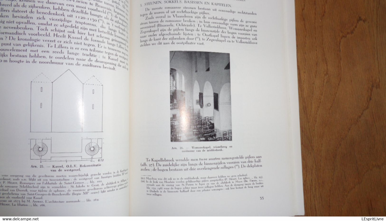 BULLETIN DE LA COMMISSION ROYALE DES MONUMENTS IX 1958 Architecture Kerk Romaanse Kerken Vlaanderen Lys Flandre