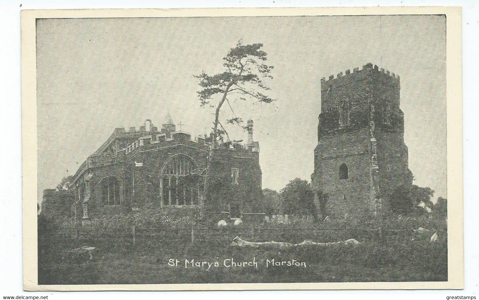 Bedfordshire St.mary's Church Marston .unused Postcard - Altri & Non Classificati