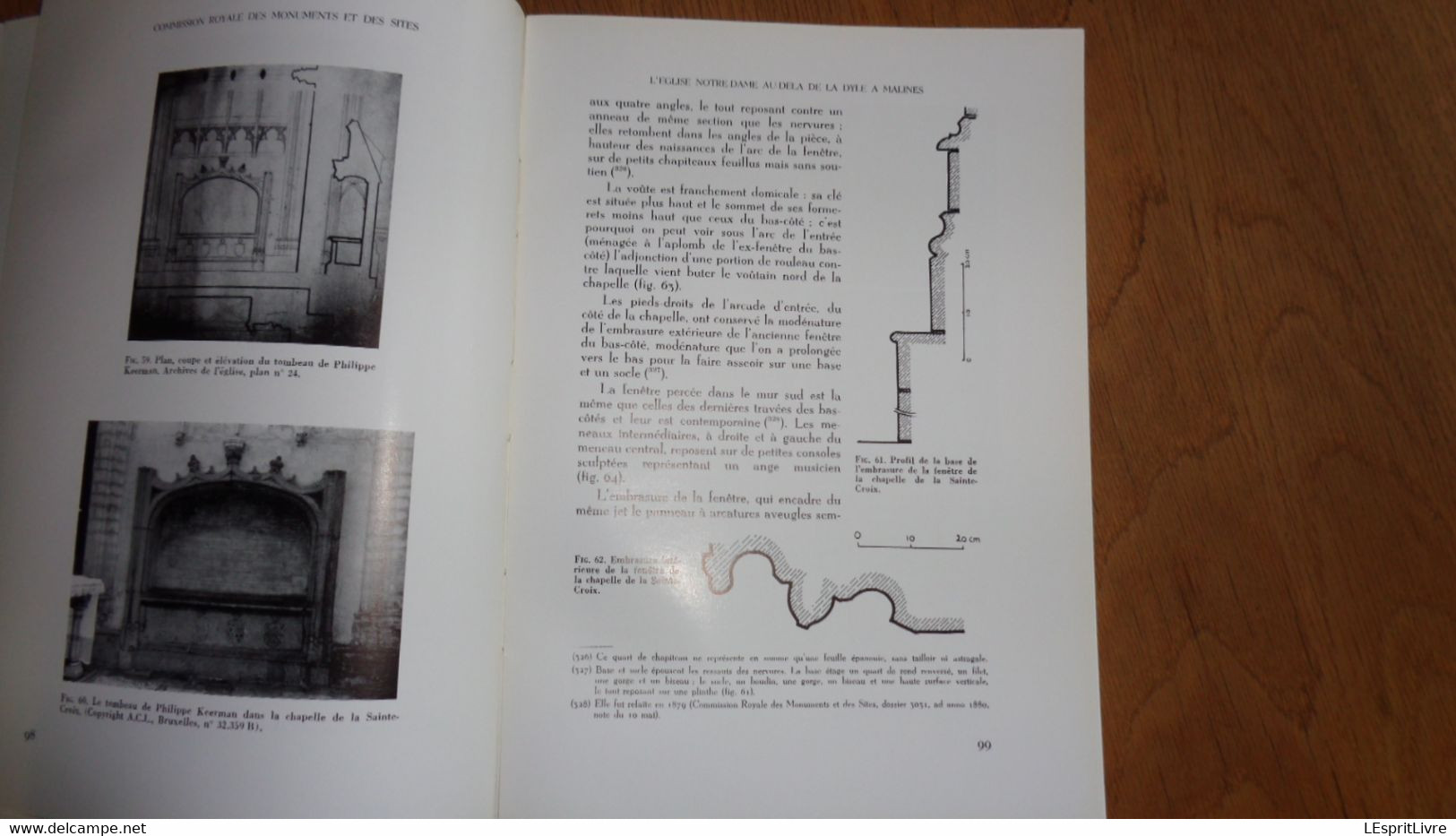 BULLETIN DE LA COMMISSION ROYALE DES MONUMENTS XIII 1962 Architecture Kerk Eglise N D Dyle Malines Mechelen Vlaanderen