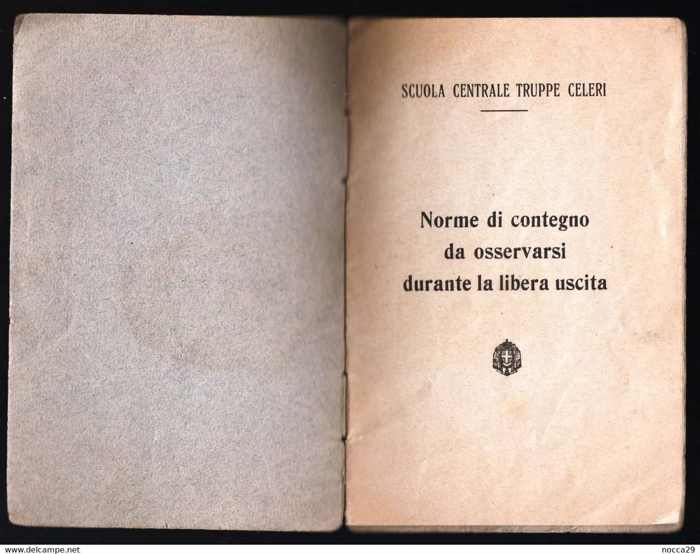 RARO LIBRICCINO MILITARE EPOCA FASCISTA - SCUOLA CENTRALE TRUPPE CELERI - NORME DI CONTEGNO IN LIBERA USCITA (STAMP73) - Guerra 1939-45