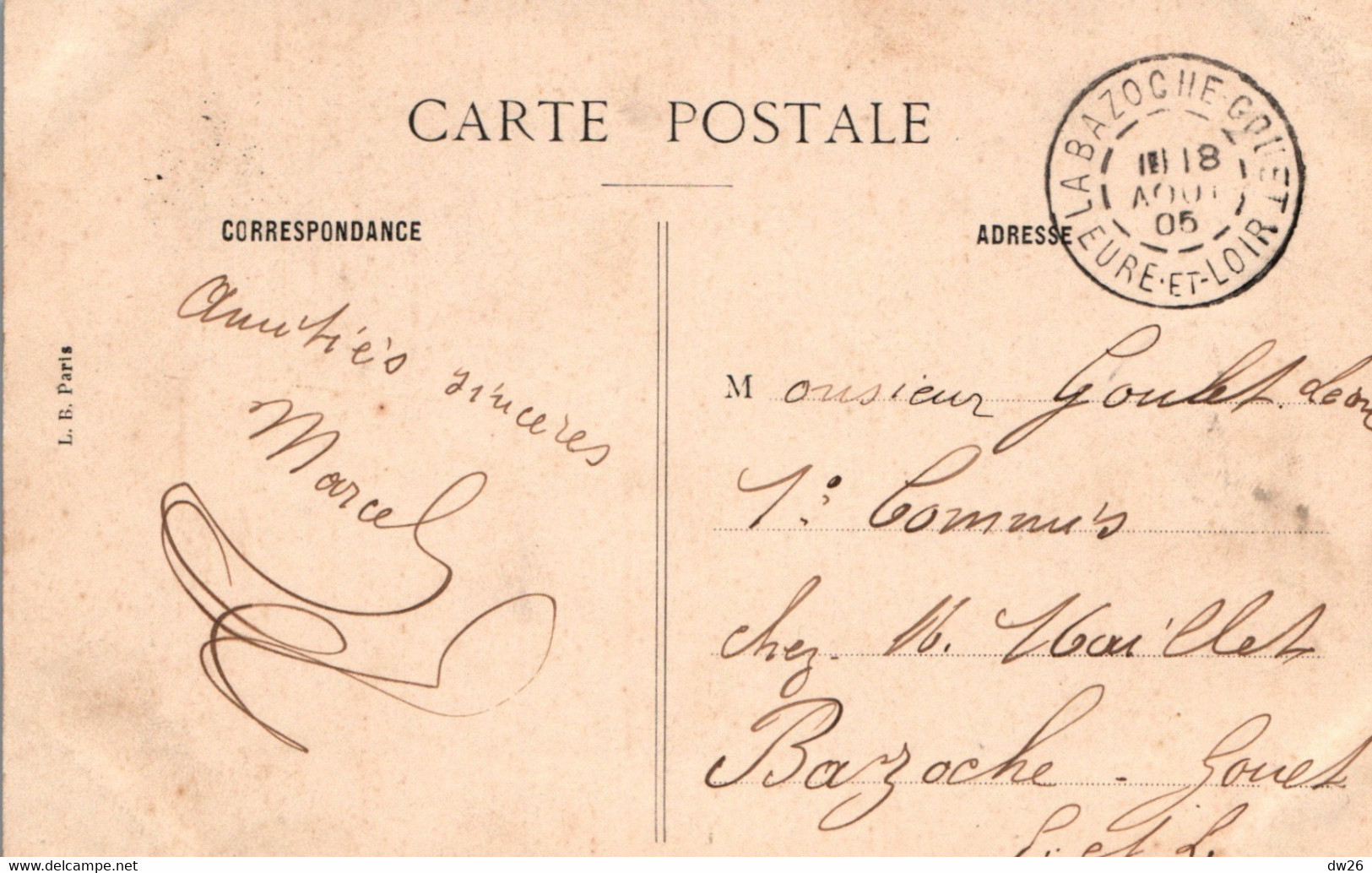 Souvenir De Nogent-le-Rotrou - Multivues 1905 - Carte L.B. Paris - Souvenir De...