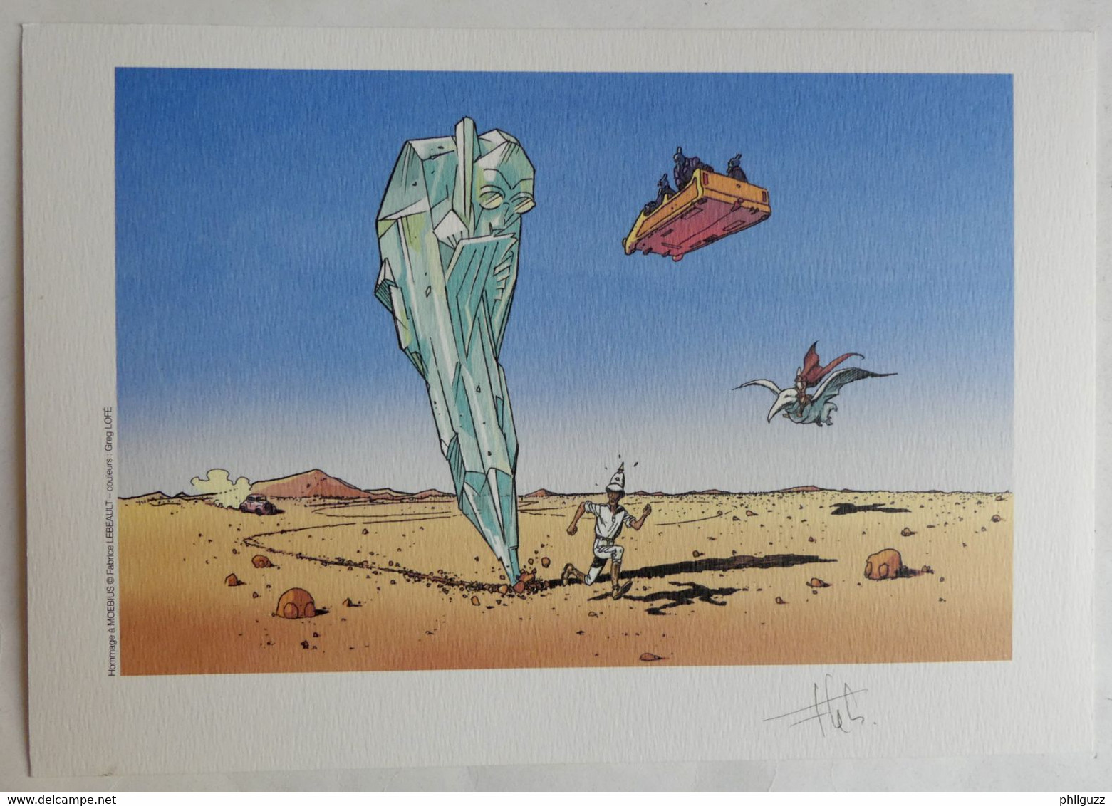 EX-LIBRIS LEBEAULT  -  HOMMAGE à Moebius Le Major Fatal N° 140/250 SIGNE XL - Illustrateurs J - L