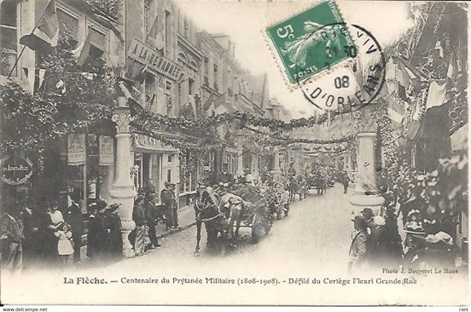 72-SARTHE-LA FLECHE . Défilé Du Cortège Fleuri .centenaire Du Prytanée Militaire - Brulon