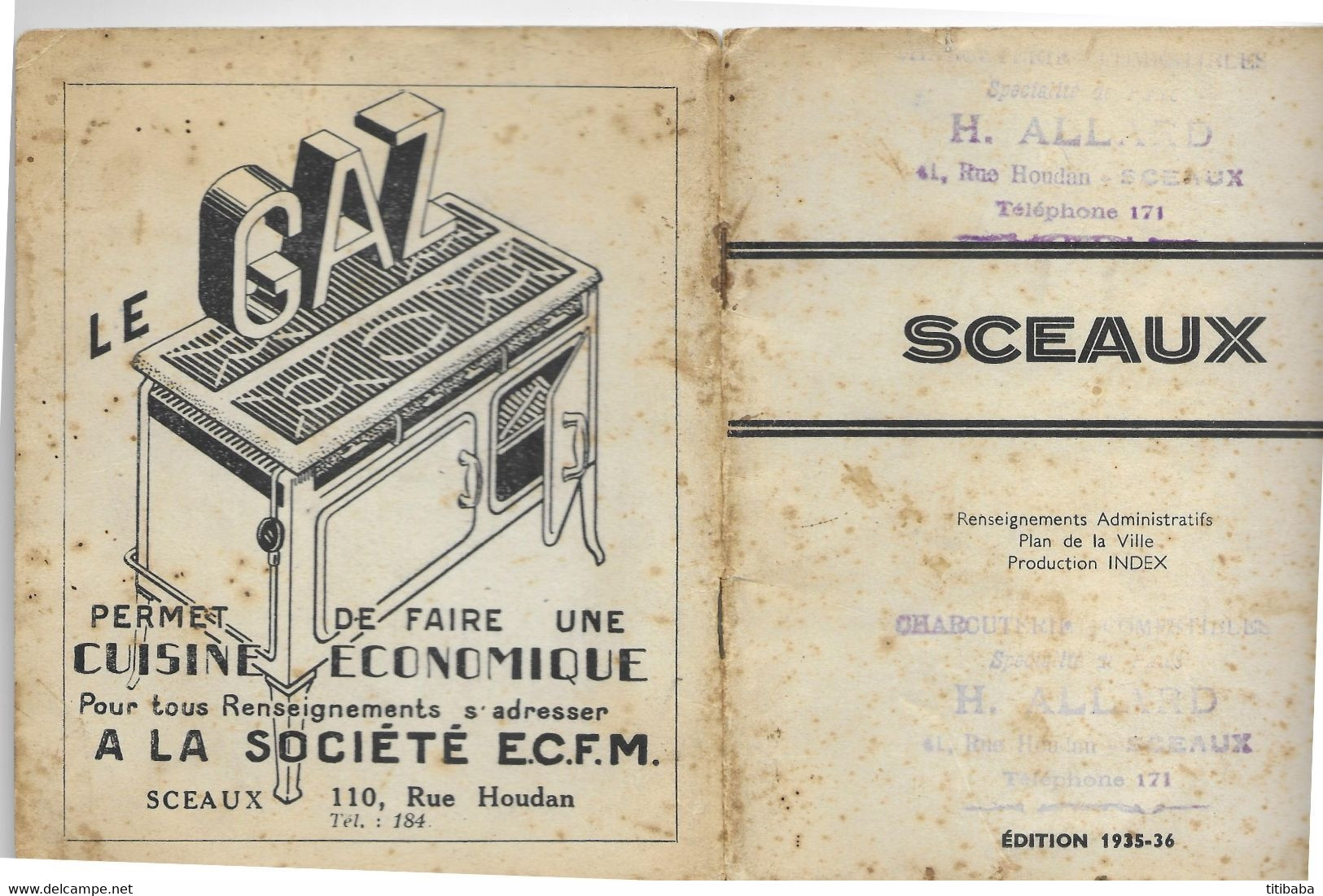 92 Plan Sceaux 1935 36 - Europe