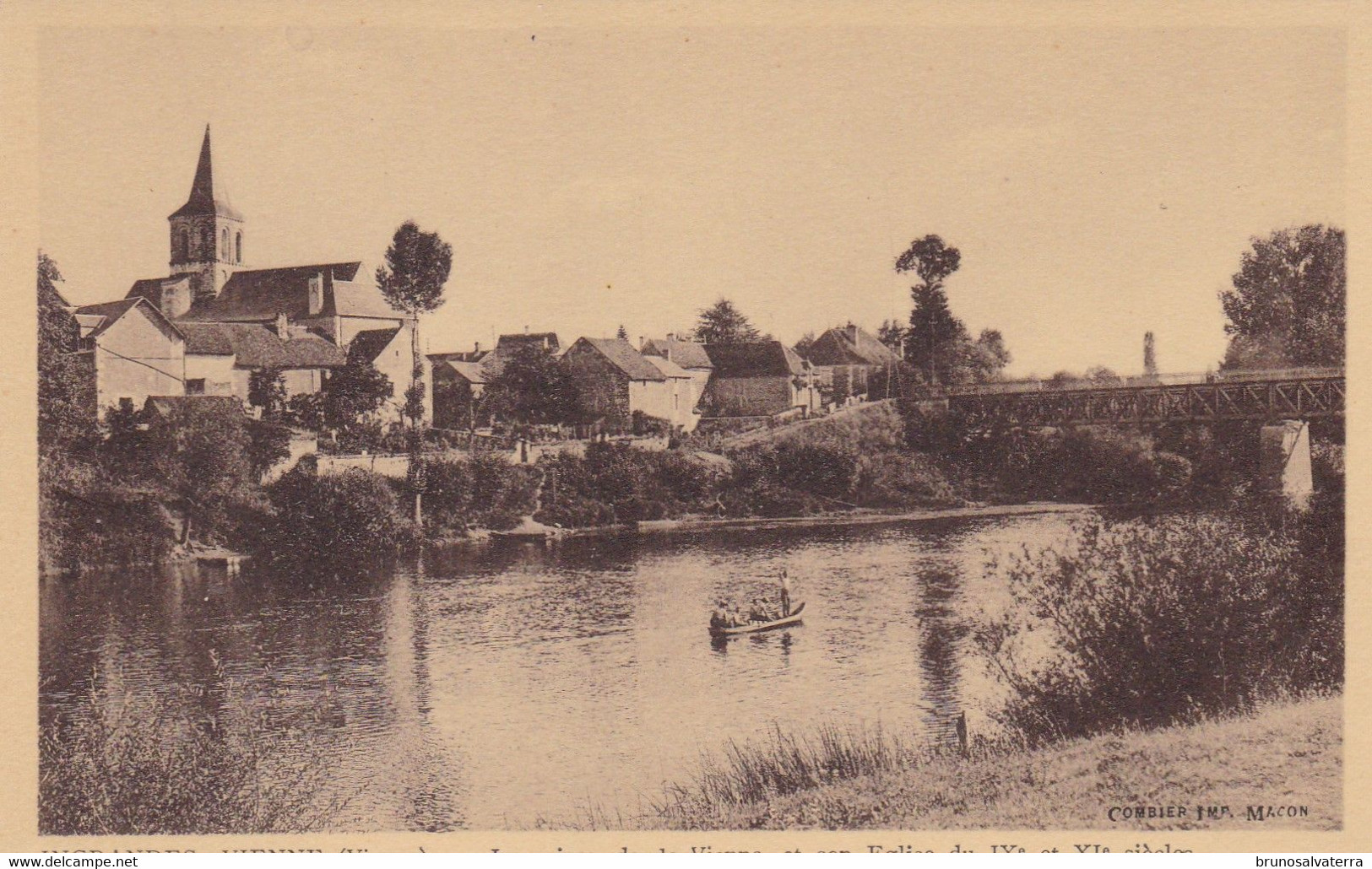 INGRANDES SUR VIENNE - Les Rives De La Vienne Et Son Eglise... - Ingrandes