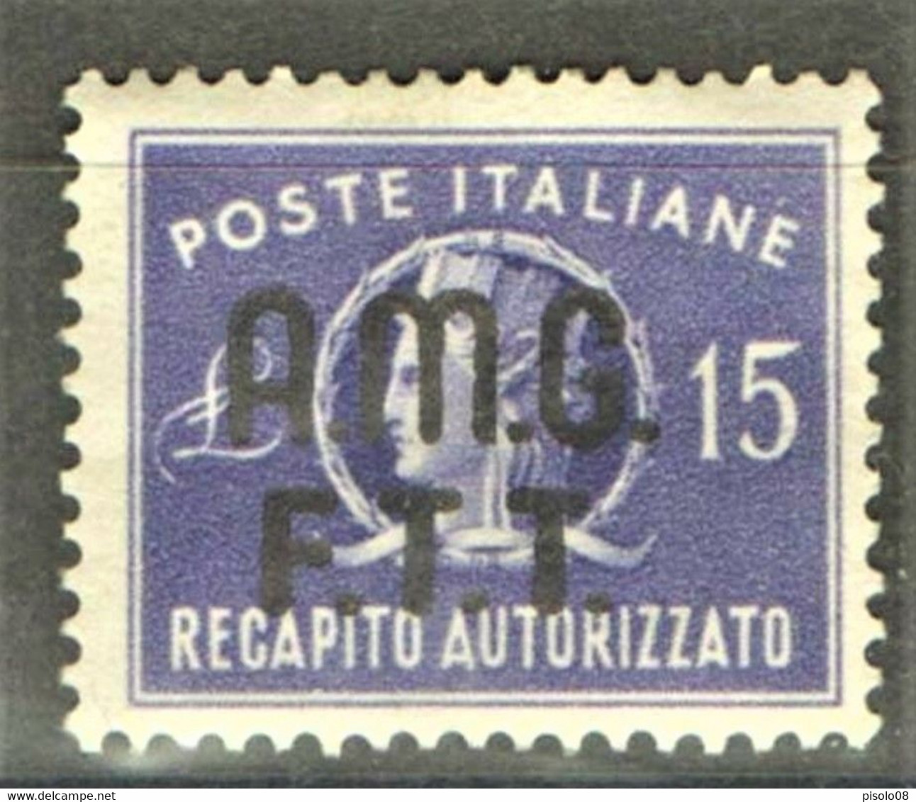 TRIESTE A 1949 RECAPITO AUTORIZZATO ** MNH - Fiscaux