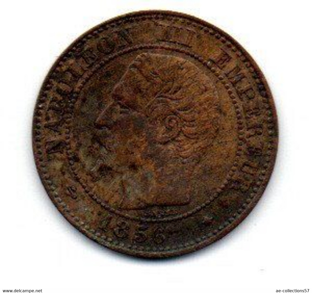 Napoléon III  -  2 Centimes 1856 BB  - état  TTB - 2 Centimes