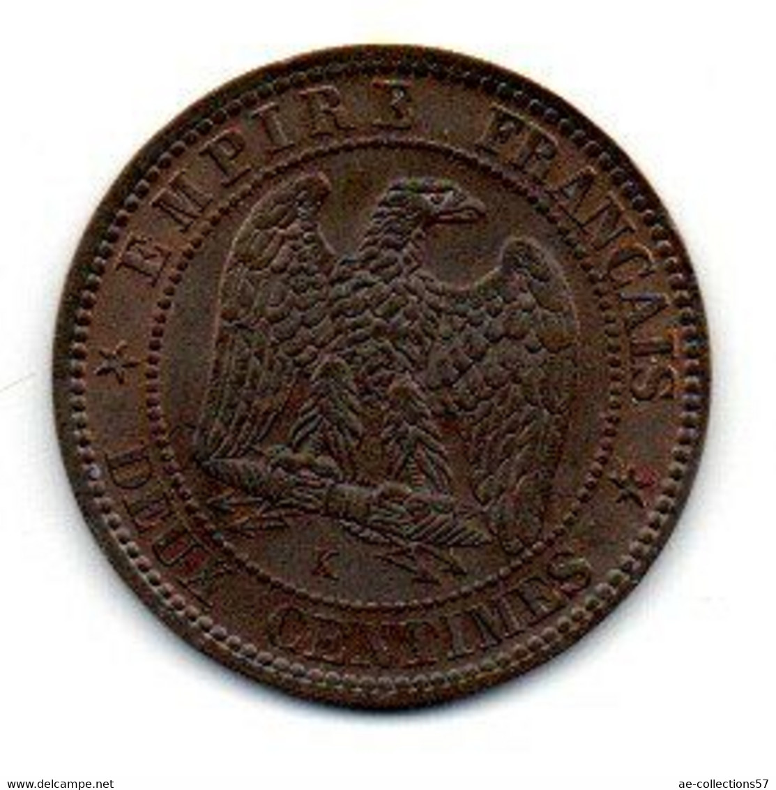 Napoléon III  -  2 Centimes 1862 K  - état  SUP+ - 2 Centimes