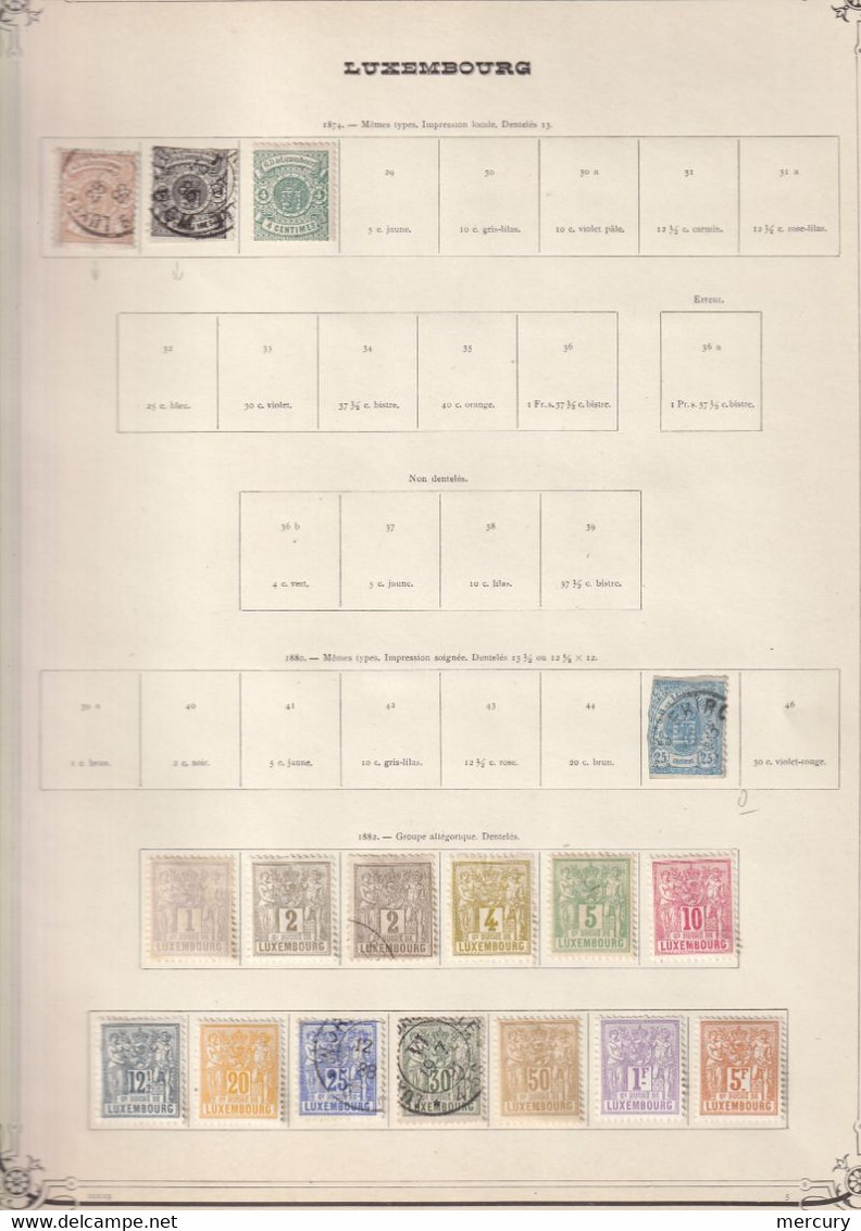 LUXEMBOURG - Collection Neuve Jusqu'en 1930 - 15 Scans - Colecciones