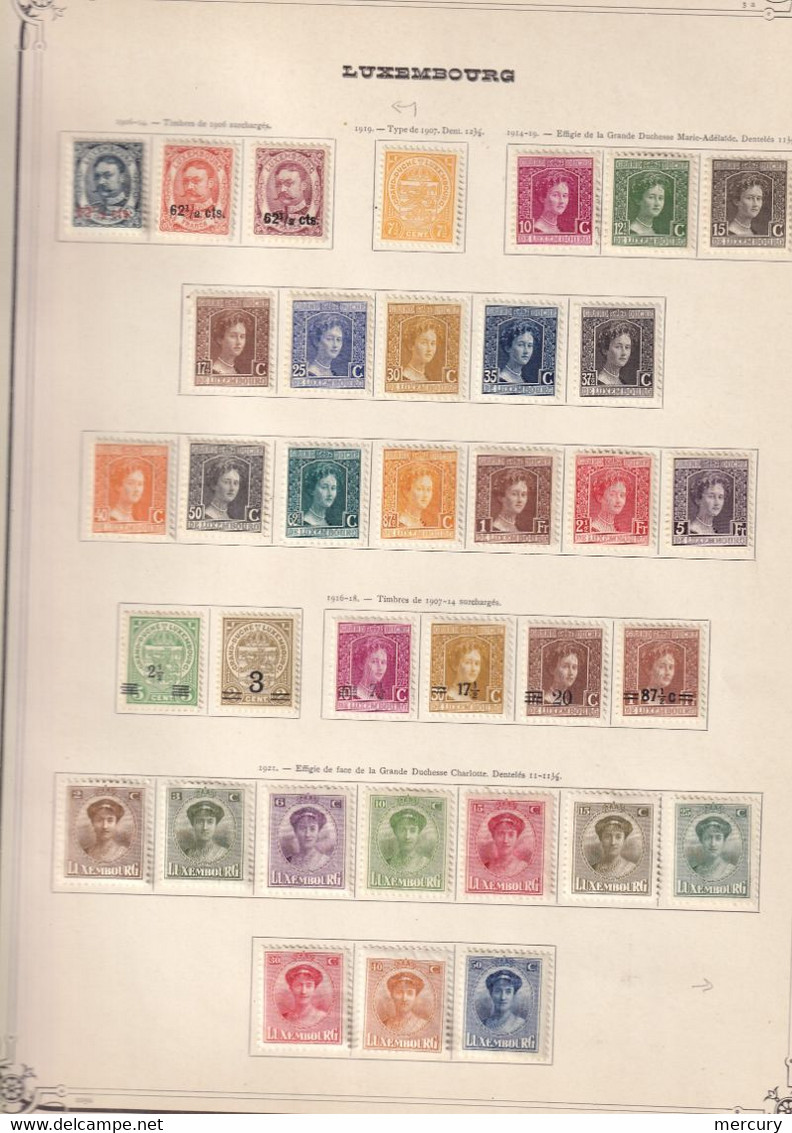 LUXEMBOURG - Collection Neuve Jusqu'en 1930 - 15 Scans - Colecciones