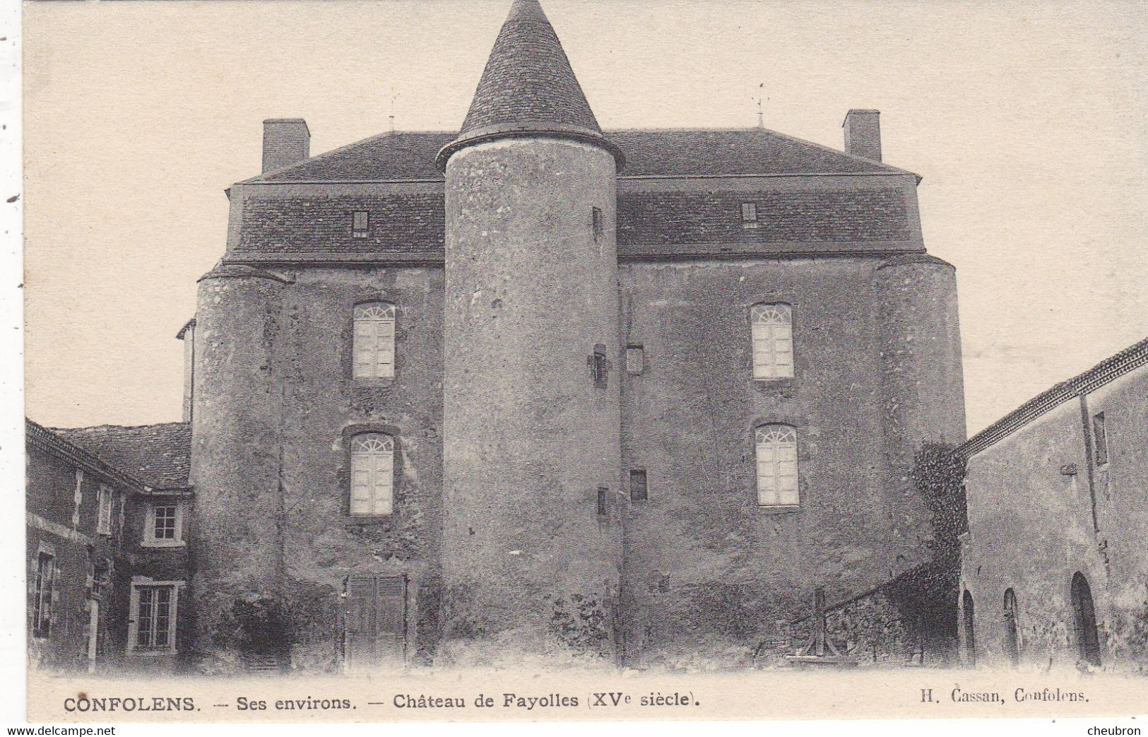 16. CONFOLENS ( ENVIRONS DE). CPA. CHATEAU DE FAYOLLES - Confolens