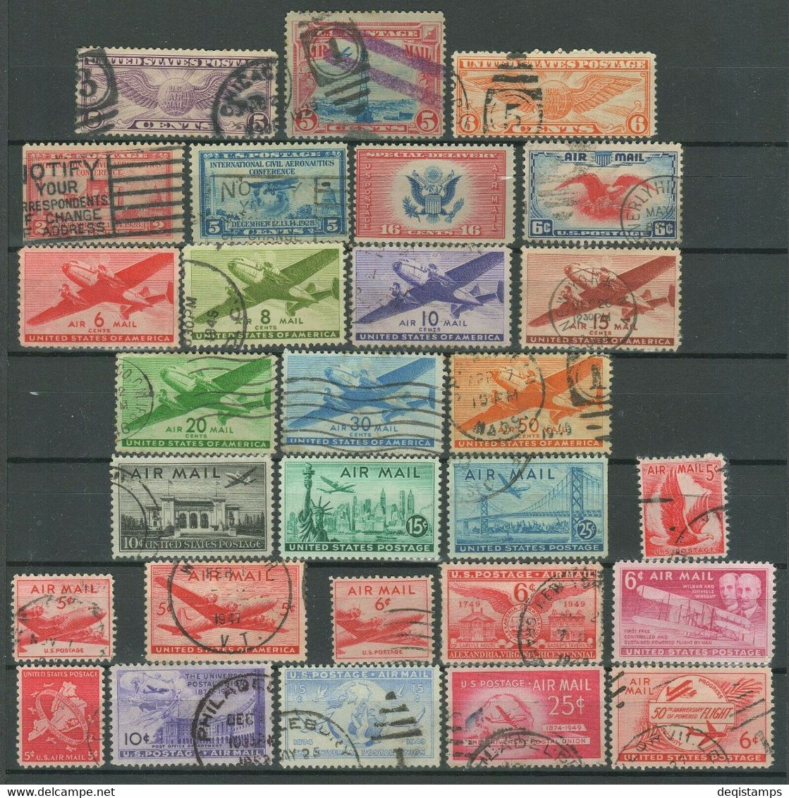 USA 1920/1950☀ Airmail ☀ Used - 1a. 1918-1940 Usati