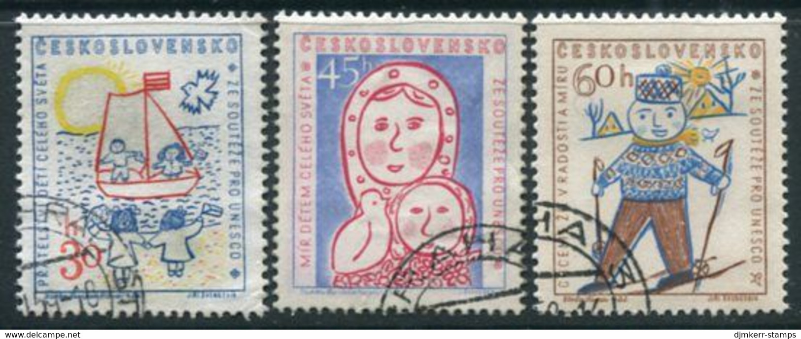 CZECHOSLOVAKIA 1958 UNESCO Used.  Michel  1106-08 - Used Stamps