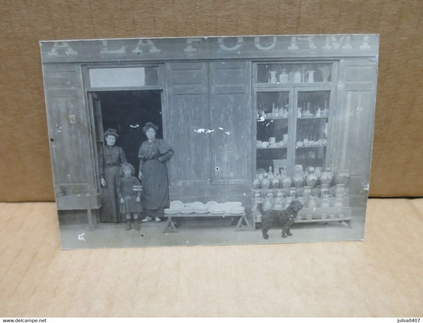 FINISTERE ? Carte Photo Devanture De Commerce Magasin A LA FOURMIE Animation - A Identifier