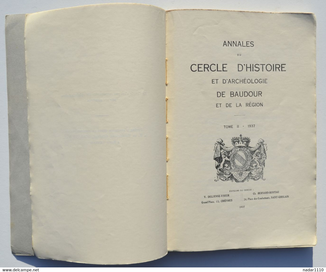 BAUDOUR, Terre Et Pairie - Son Histoire - J. Rolland, 1937 / Sirault Herchies Ghlin Jemappes Villerot Saint-Ghislain - Belgium