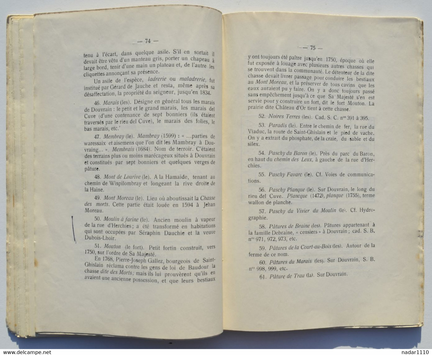 BAUDOUR, Terre et Pairie - Son histoire - J. Rolland, 1937 / Sirault Herchies Ghlin Jemappes Villerot Saint-Ghislain