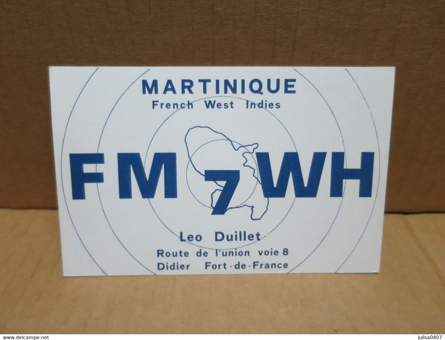FORT DE FRANCE (Martinique) Carte  Radio Amateur - Fort De France