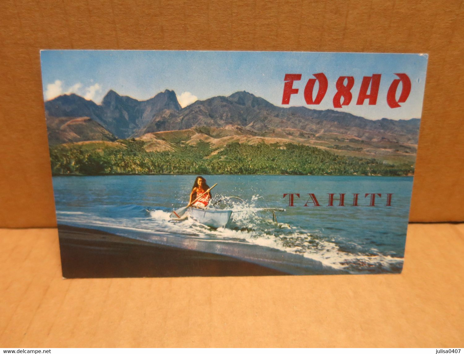 TAHITI POLYNESIE FRANCAISE Carte Radio Amateur - Polynésie Française