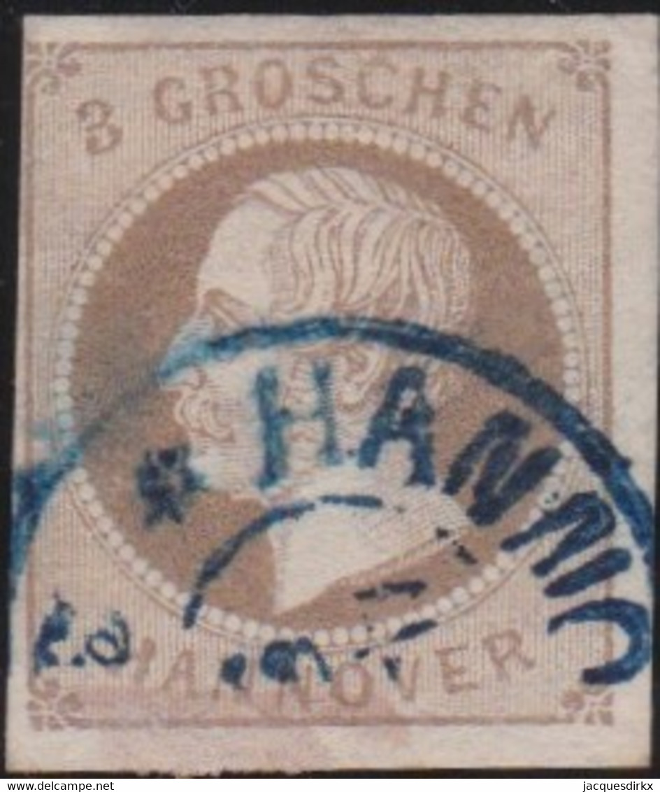 Hannover    .    Michel   .    19  (2 Scans)       .    O       .     Gestempelt - Hanover