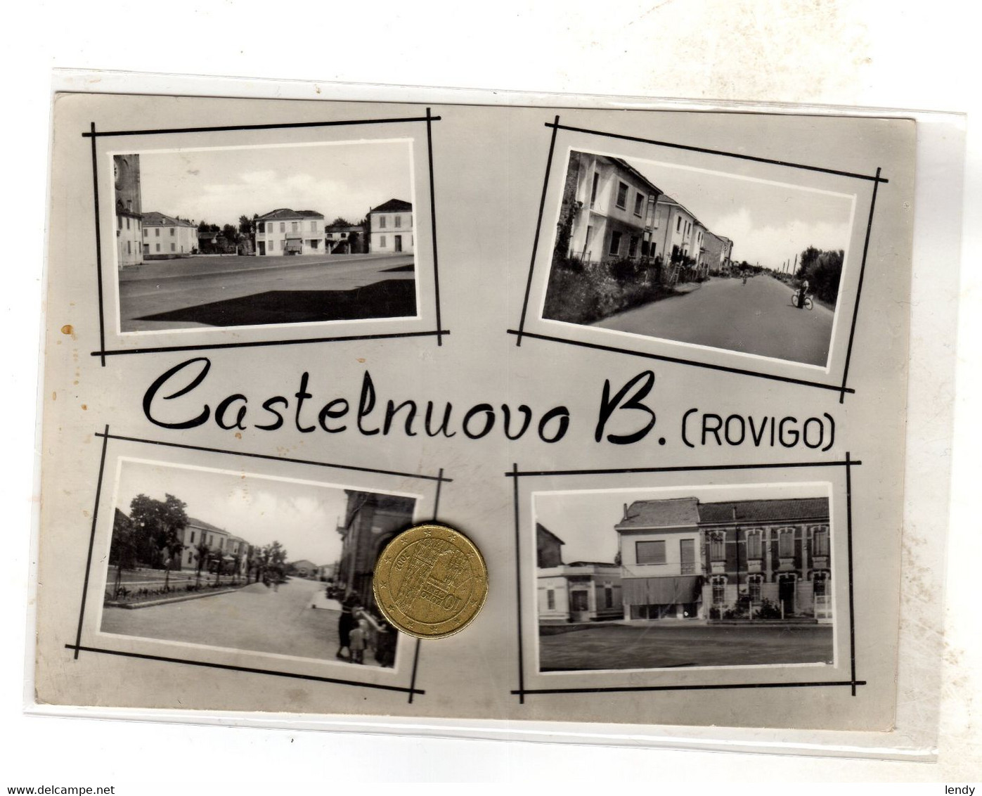 Saluti Da Castelnuovo Castelnovo Bariano Bergantino Rovigo   VIAGGIATA  1957 Rara - Rovigo