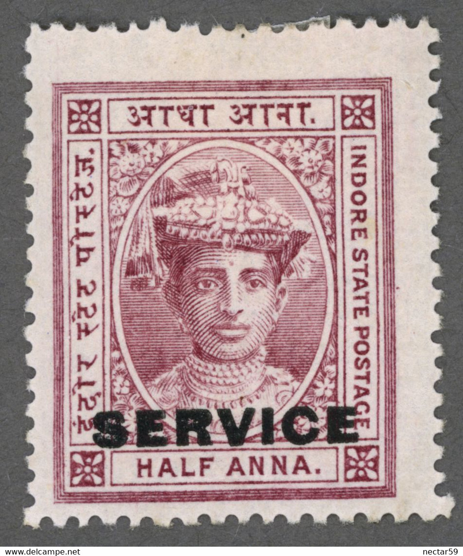 INDIA INDORE IDAR 1904 MH* Yt: IN-IN S2 Maharaja Tukoji Holkar III, Overprinted - Holkar