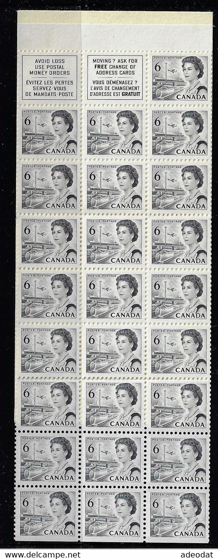 CANADA 1967-1973 SCOTT 460b BABN  WT - Unused Stamps