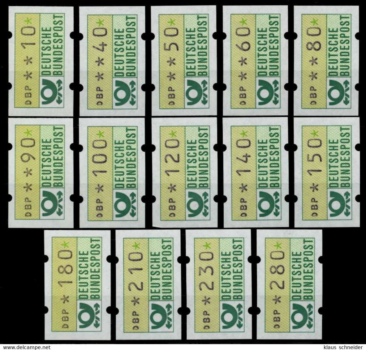 BRD ATM 1981 Nr 1-VS1 Postfrisch S2DE052 - Automatenmarken [ATM]