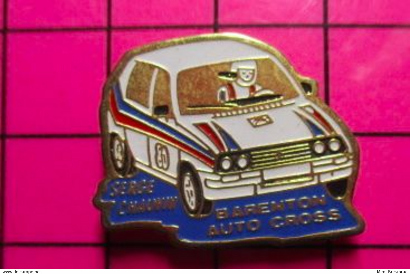 412c Pin's Pins / Beau Et Rare / THEME :  AUTOMOBILES / RALLYE BARENTON AUTO-CROSS SERGE CHAUVIN - Rallye