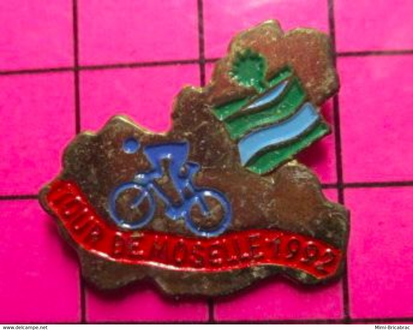 412c Pin's Pins / Beau Et Rare / THEME : SPORTS / CYCLISME TOUR DE LA MOSELLE 1992 - Cyclisme