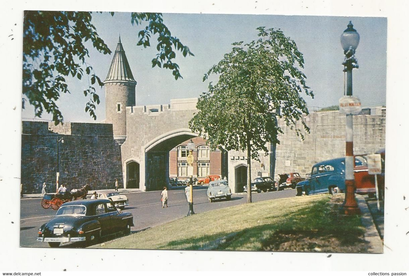 Cp, CANADA , QUEBEC , Porte St JEAN ,St. JOHN'S Gate ,photo S.J. Hayward , écrite - Québec – Les Portes