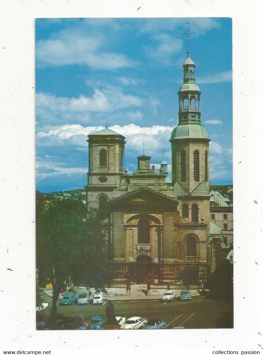 Cp, CANADA , QUEBEC , Basilique NOTRE DAME DE QUEBEC Basilica, écrite, Photo Laval Couët, Automobiles - Québec - La Cité