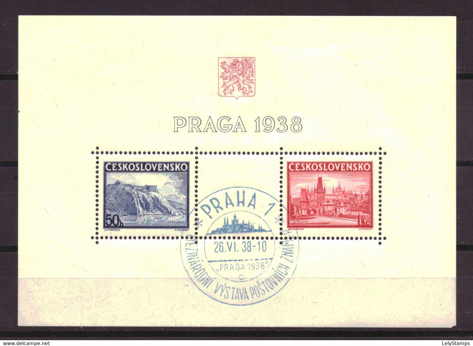 Tsjechoslowakije / Czechoslovakia Block 1 FDC Used (1938) - Used Stamps