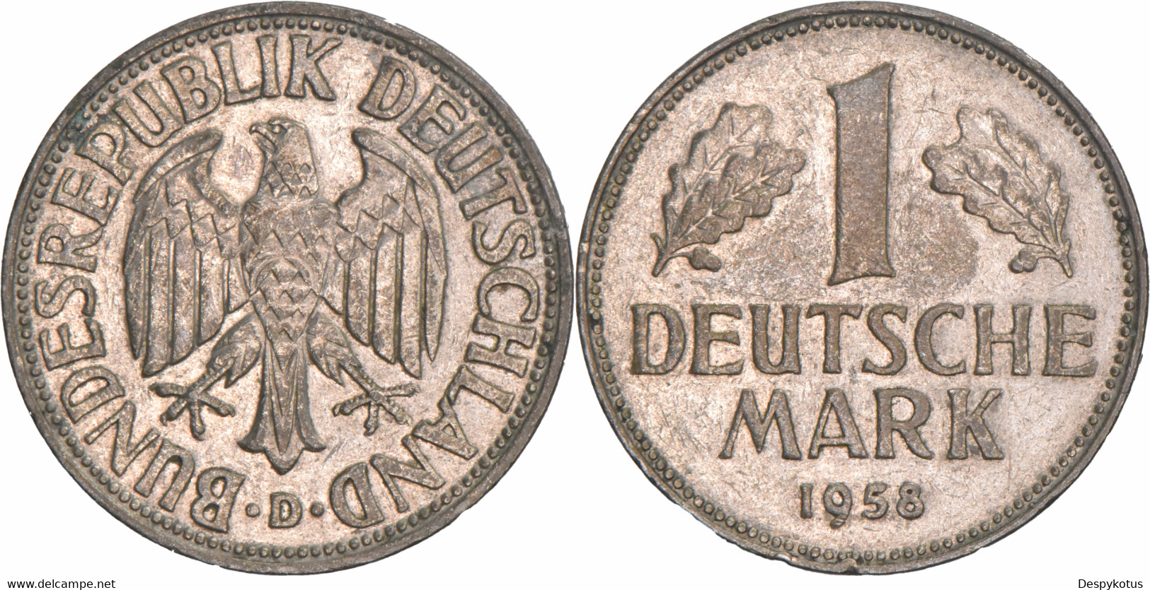 Allemagne - 1958 - 1 Deutsche Mark - Atelier De Munich (D) - H132 - 1 Mark