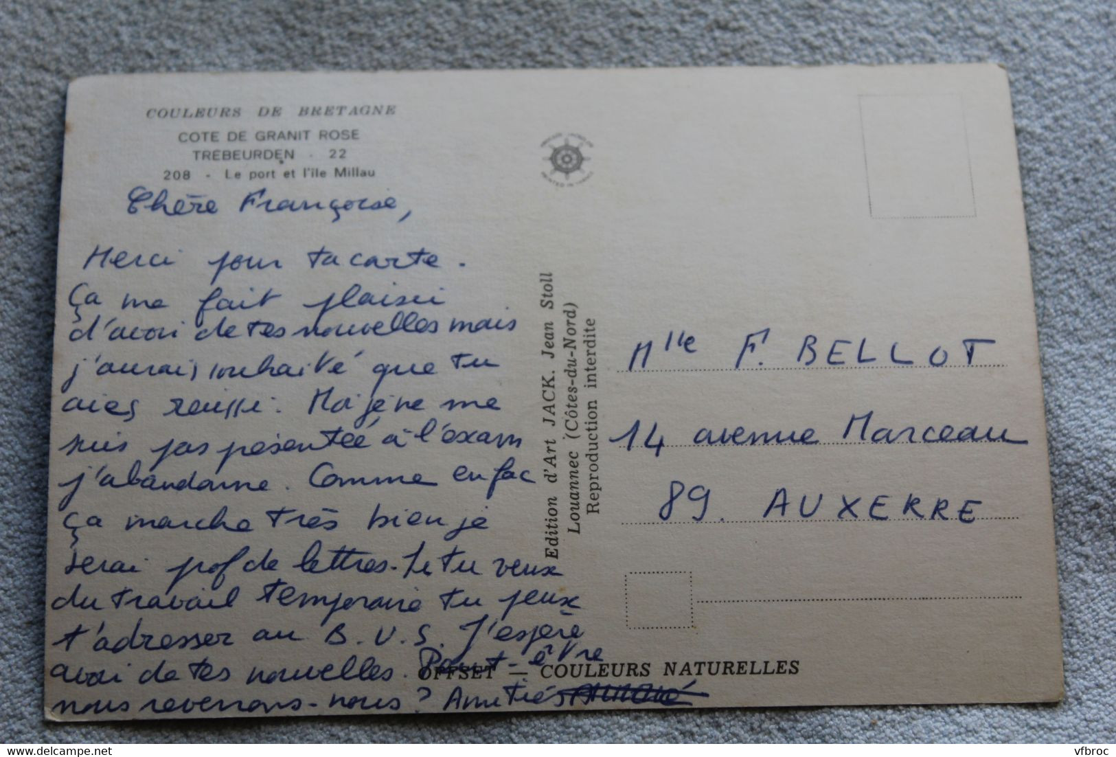 E211, Cpm, Trebeurden, Le Port Et L'ile Millau, Cotes D'Armor 22 - Trébeurden