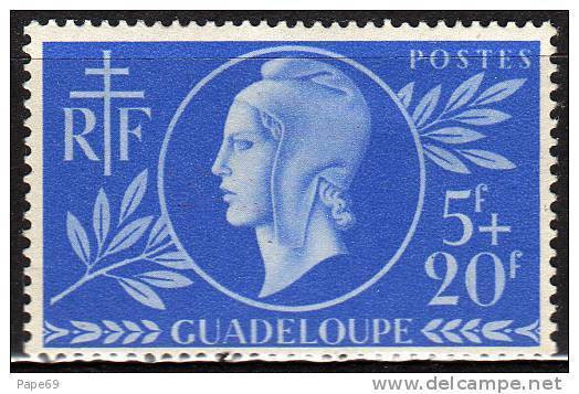 GUADELOUPE N° 175 XX Entraide Française Sans Charnière, TB - Unused Stamps