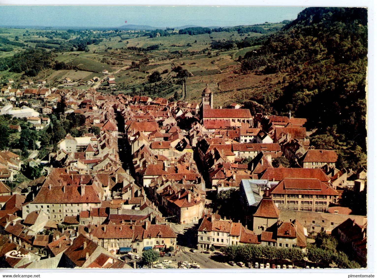 POLIGNY VUE AERIENNE - Poligny