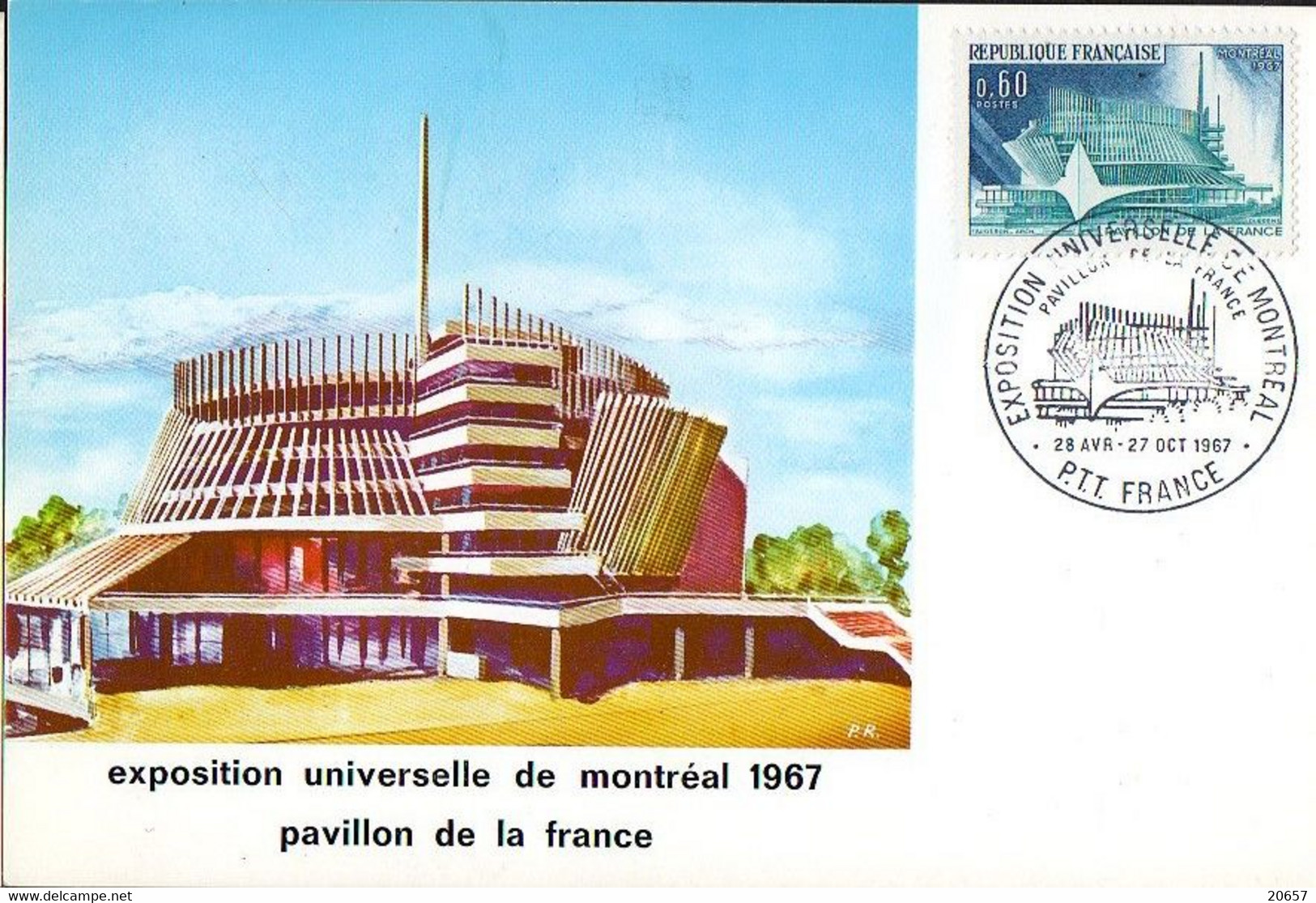 France 1519 Fdc Montréal Québéc Canada - 1967 – Montreal (Kanada)