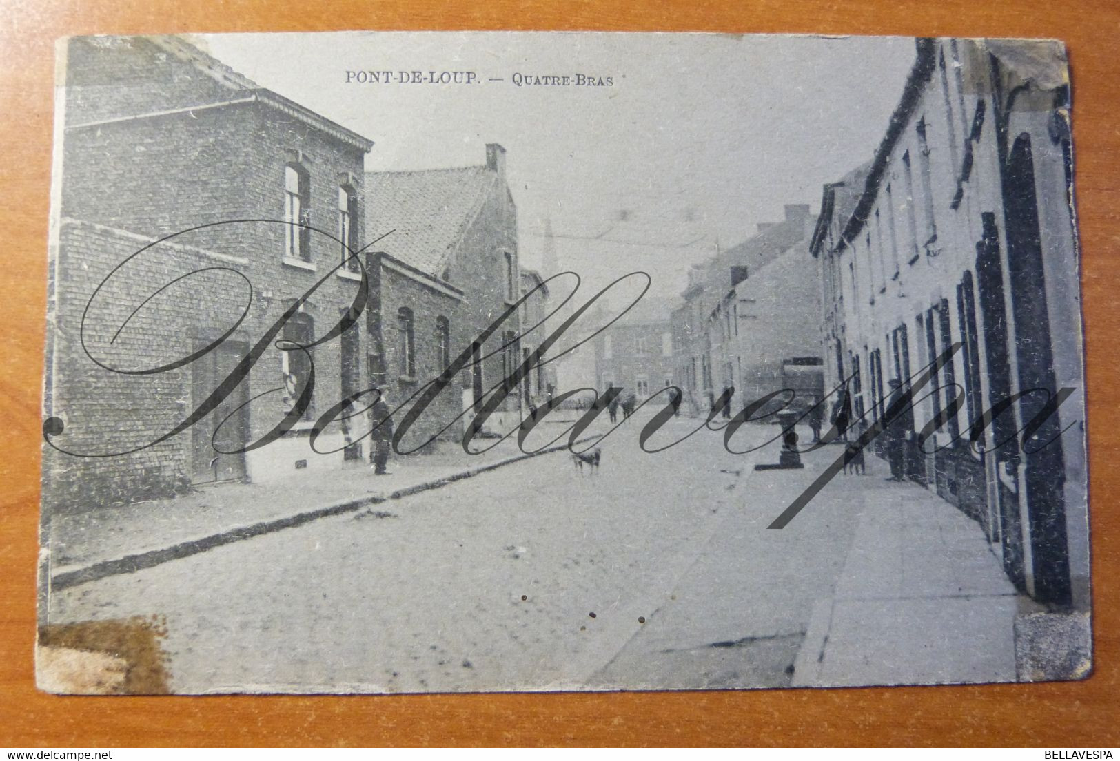 Pont-de -Loup. Quatre Bras.  1921 Sterstempel Cachet Etoile. S.M. - Aiseau-Presles