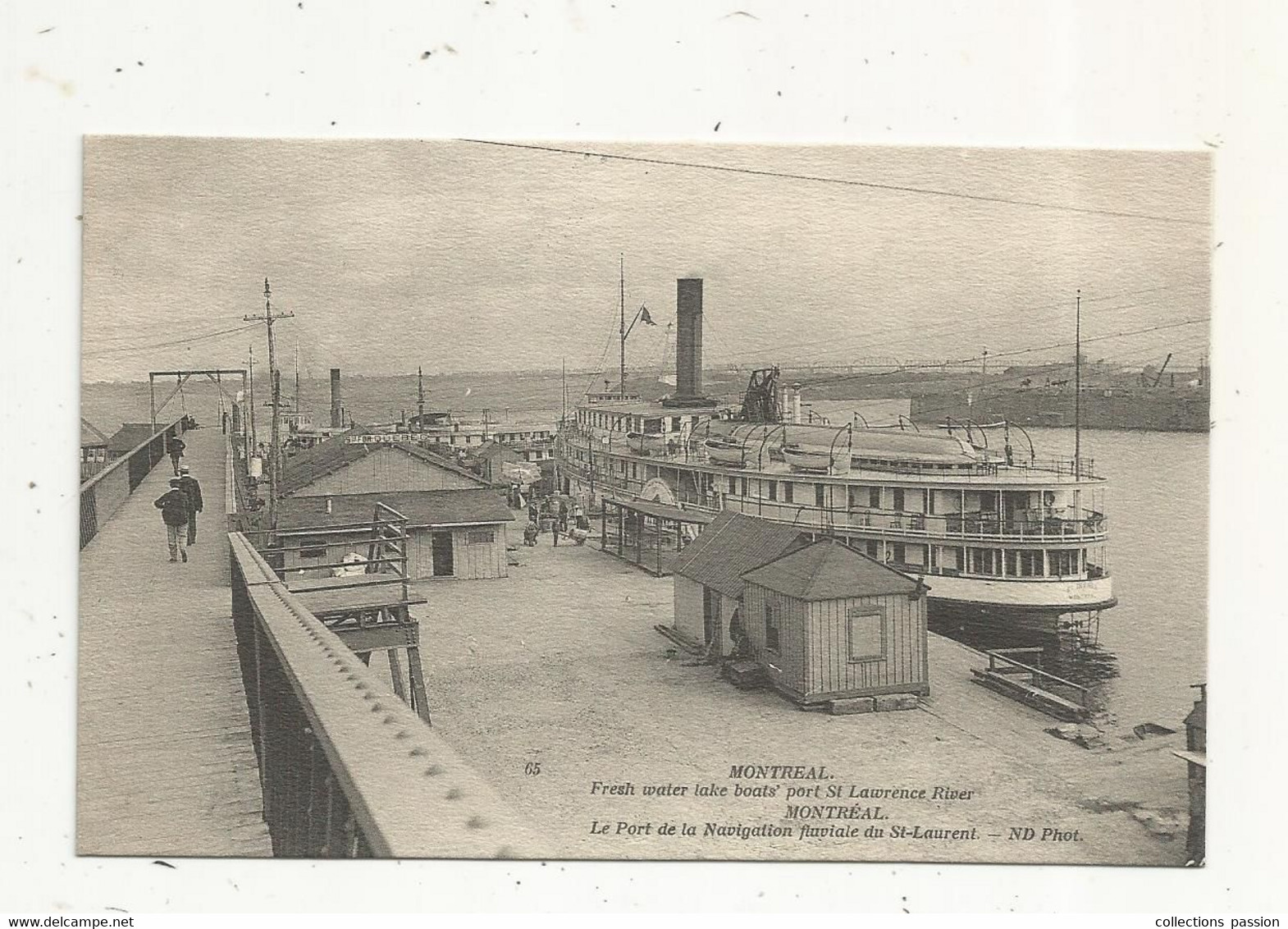 Cp, CANADA , QUEBEC, MONTREAL,fresh Water Lake Boats' Port St Lawrence River,le Port De La Navigation Fluviale... - Montreal