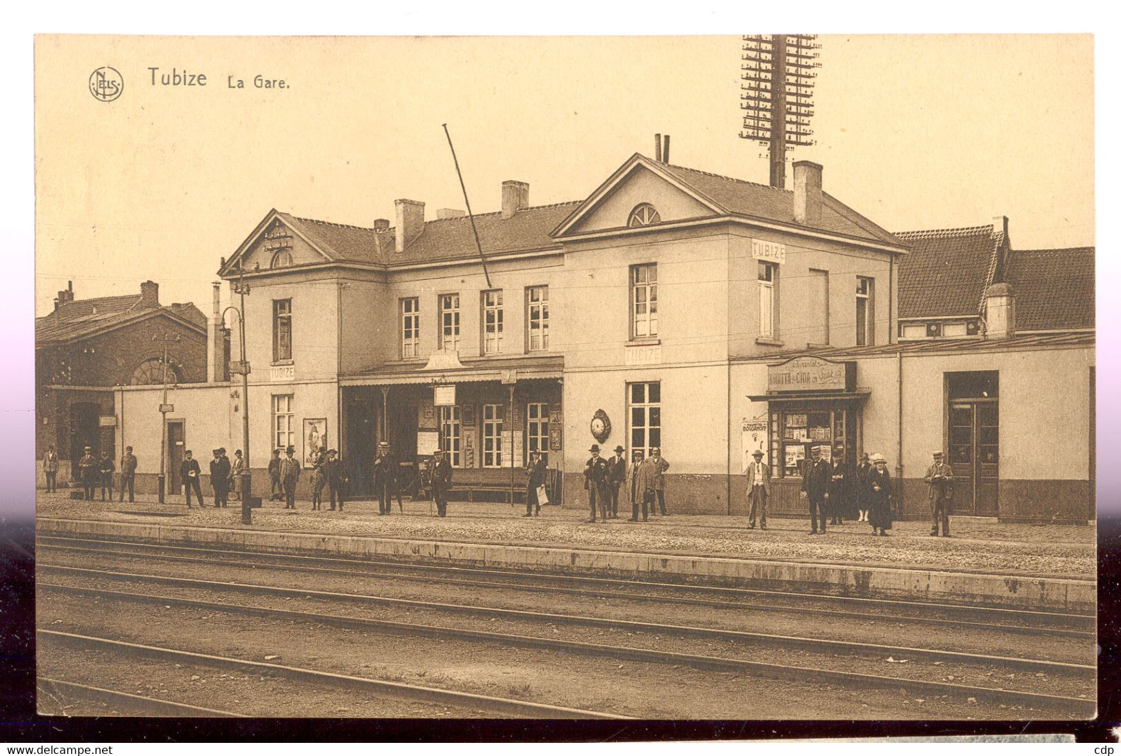 Cpa  Tubize  Gare  1929 - Tubize