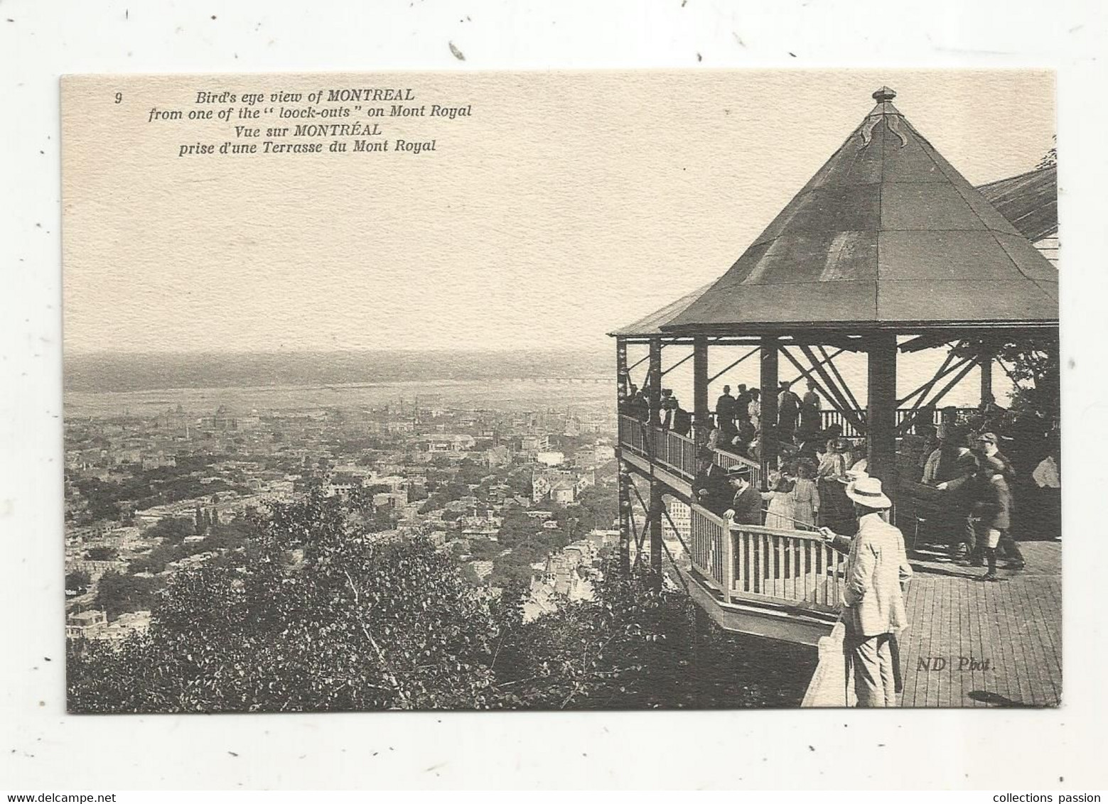 Cp, CANADA , QUEBEC, Bird's Eye View Of MONTREAL From One Of The"loock-outs On MONT ROYAL ,vue Prise D'une Terrasse .... - Montreal