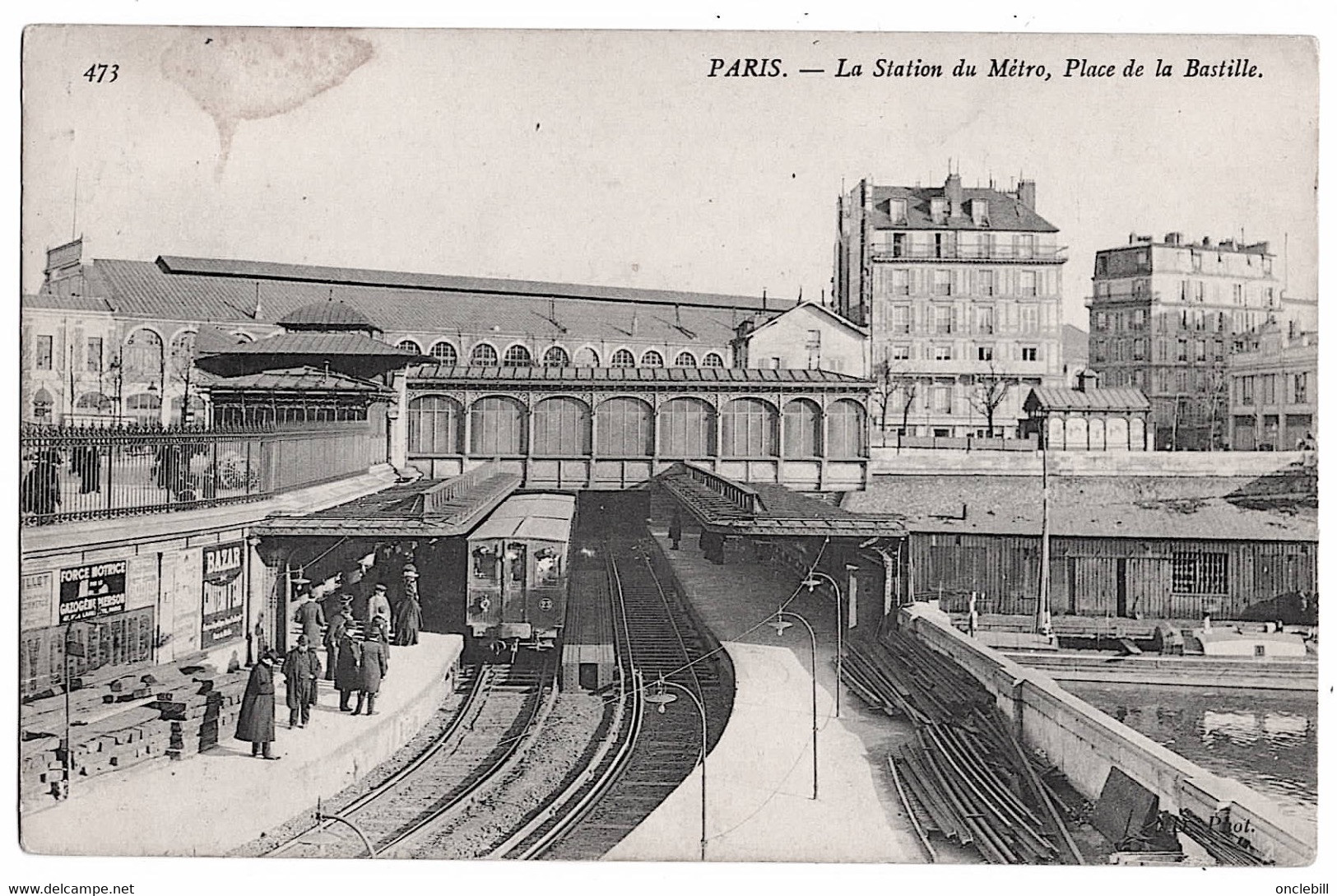 Paris Métro Aérien Bastille Animation 1910 Bon état - Non Classés