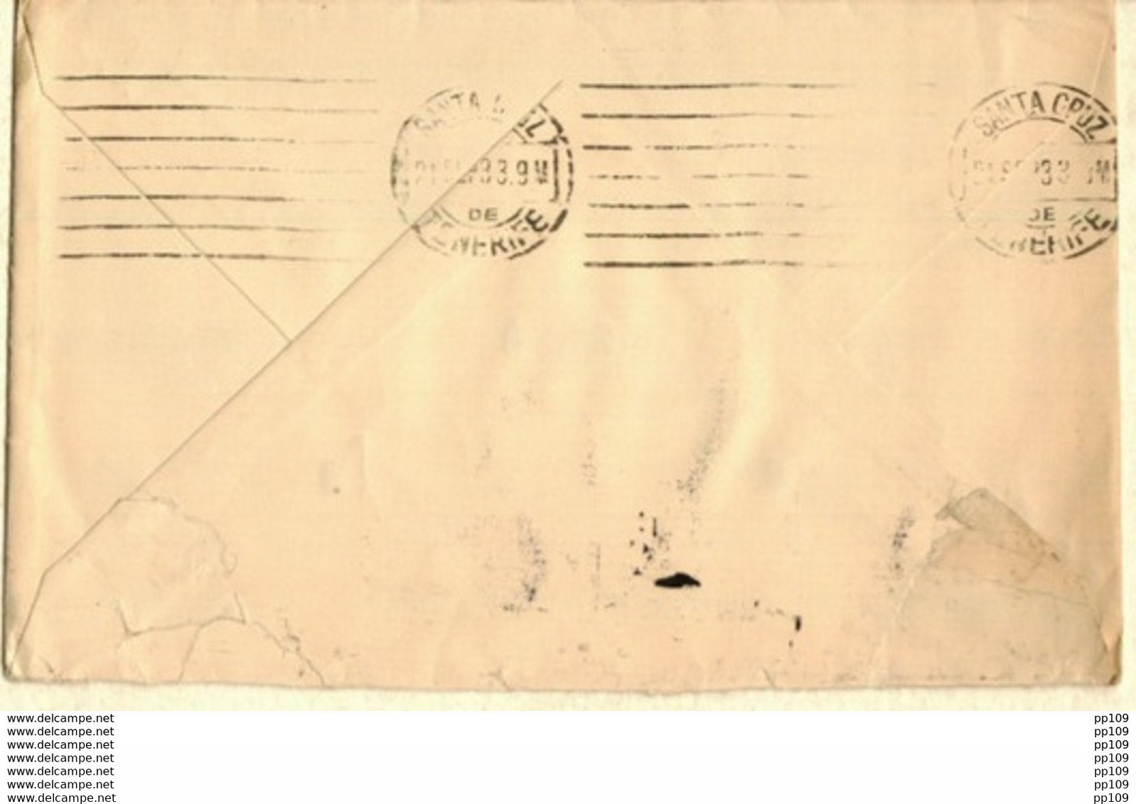 L Albert Képi Obl Bruxelles 13 IX 1933 Vers Matelot à Bord Du S/S ALBERTVILLE  à Santa Cruz De TENERIFFE  Iles Canaries - Covers & Documents