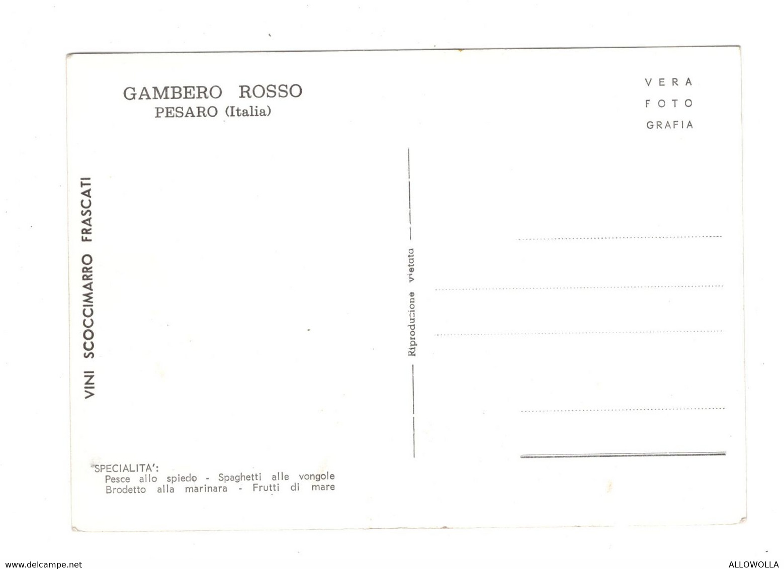 14159 " GAMBERO ROSSO-PESARO " 4 VEDUTE -VERA FOTO-CARTOLINA POSTALE NON SPEDITA - Pesaro