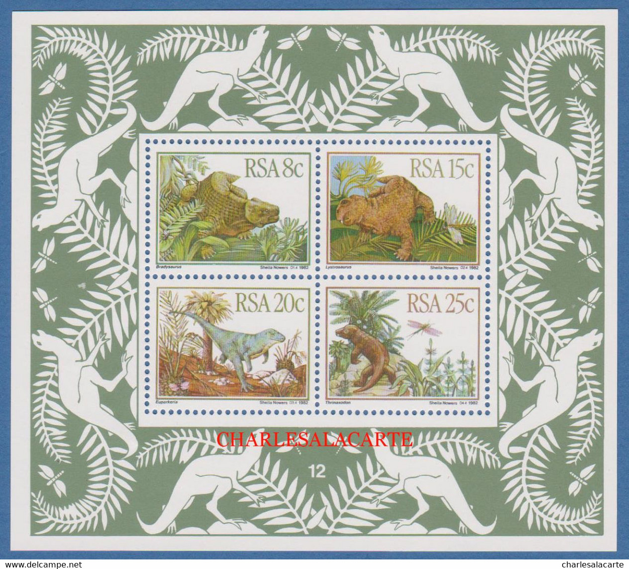 SOUTH AFRICA  1982  PREHISTORIC ANIMALS  M.S. S.G. MS 536  U.M. - Blocks & Sheetlets