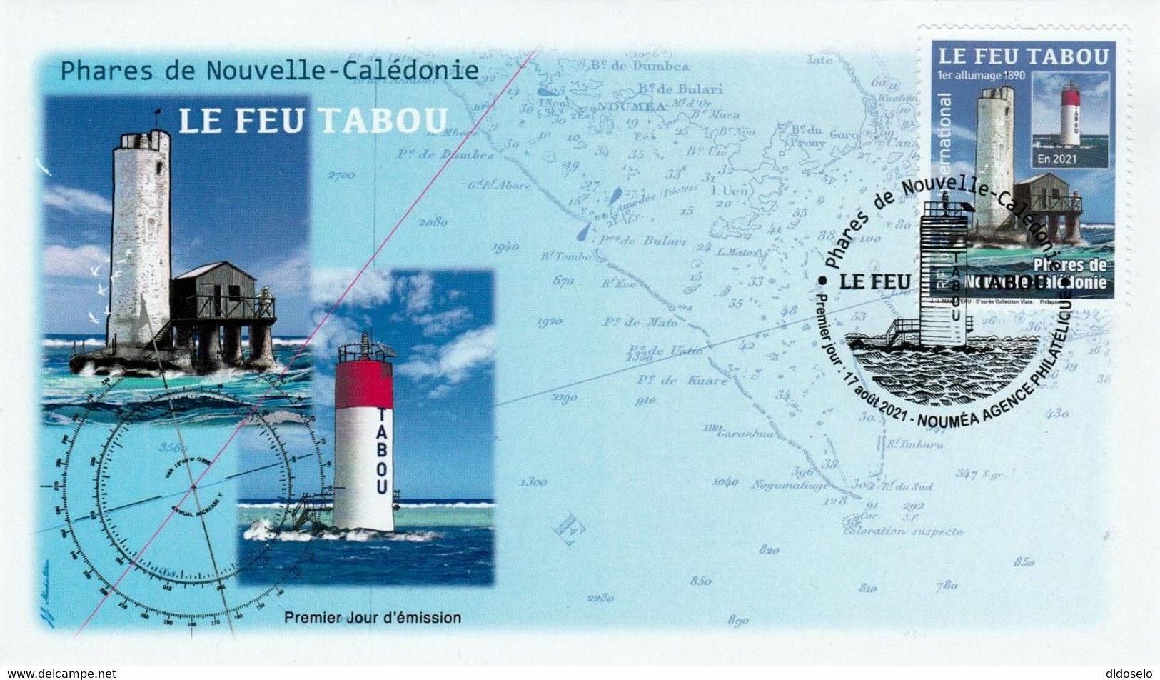 New Caledonia - 2021 - Lighthouse Tabou - FDC - Phares